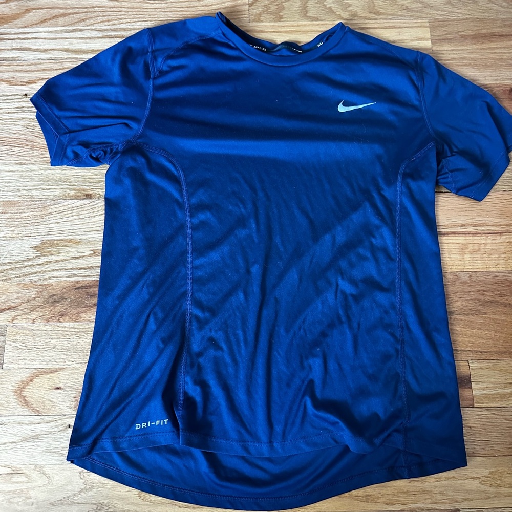 Nike Men's Short Sleeve Blue Tee